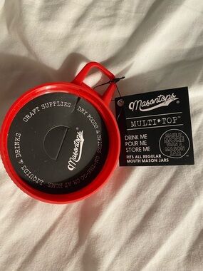 Masontops Multi-Top Mason Jar Lid - Red NEW!